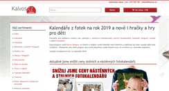 Desktop Screenshot of kalvos.cz